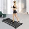 Walking Pad 6km/h,Motorisiertes Laufband Heimtrainer Elektrisch Walkpad Schreibtischlaufband für Zuhause & im Büro, 100KG Max (Schwarz)