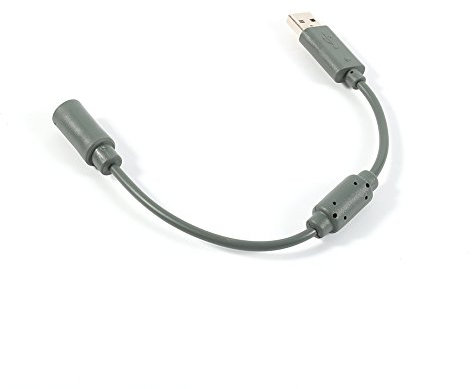 Bagima Ersatzkabel für Kabelgebundenen Controller, USB-Breakaway-Adapter, Verbindungskabel, Kabel, USB-Kabel, Adapter, Gamepad-Breakaway-Zubehör für XBOX360, Grau