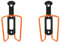 ZEFAL Pack Alu Plast 124 Flaschenhalter Fahrrad x 2 - Aluminium Fahrradflaschenhalterung für alle Arten von Fahrrädern - leicht und robust – Orange