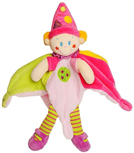 alles-meine.de GmbH Plüschtier - Schmusetuch/Knuddeltuch - Clown/Fee/Elfe - 39 cm - superweich - Plüschfigur - Stofftier/Kuscheltier - Bunt Geburt Baby