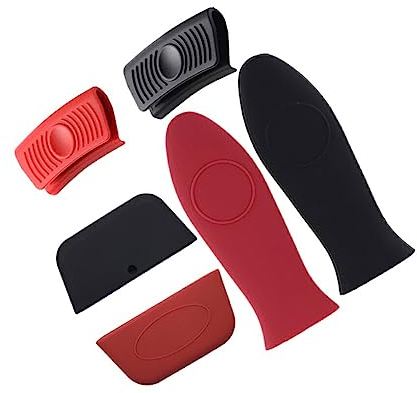 IEEDFJKK Juego de 6 Unidades de Tablas de raspar portátiles Resistentes al Calor, sartenes para Restaurante, rascadores de ollas, Kit Surtido de Utensilios de Cocina