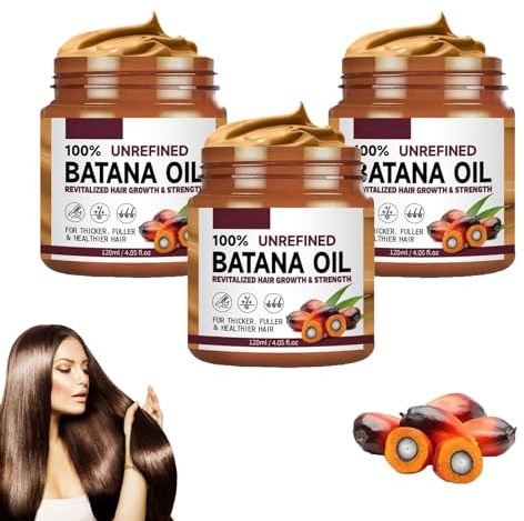 DMNQ 3 StüCk Batana öL FüR Haare Batana öL Bio Bio Batana Haarcreme Bio Batana öL FüR Haare EnthäLt 100% Batana öL FüR Dickeres Volleres Und GläNzenderes Haar