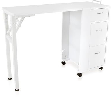 Mesa de manicura Plegable con cajones Modelo Subra