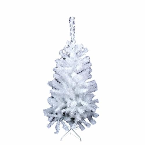 BigBuy Christmas Weihnachtsbaum weiß PVC Metall Polyethylen 70 x 70 x 120 cm