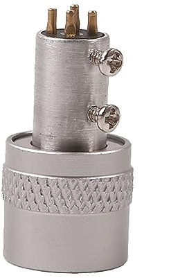 SME Typ Turntable Tone Arm Socket Connector with 24K Plated Pin Setup Inner Diameter 8mm Tone Arm Aluminum Alloy Headshell Recorder Player Connector Inner Diameter 8mm Tone Arm