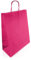 Netuno 200 Papiertaschen Rosa 25 x 11 x 32 cm Kraftpapier Tüten mit Griffen farbige Geschenktaschen Geschenktüten Mitgebseltüten Papiertragetaschen Papierbeutel paper bags with handles
