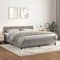Willood Boxspringbett mit Matratze Hellgrau 160x200 cm SamtVertikale Streifen