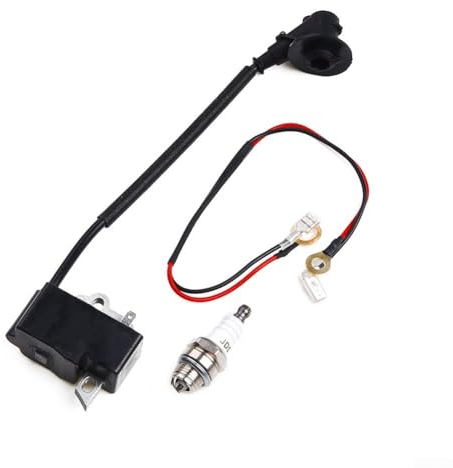 Bobina di accensione con kit candele per motosega Dolmar PS-460 PS-500 PS-500 PS-510 PS-4600S PS-5000 PS-5100S, modulo bobina di accensione pezzo di ricambio
