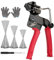 NorthSpoor Edelstahl Kabelbinder Gun Metall Kabelbinder Pistole Set mit 150 304 Edelstahl Kabelbinder Werkzeugset zum Schneiden und Befestigen von Edelstahl-Kabelbindern