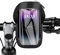 UKOFEW Support Téléphone Vélo Moto Etanche,Support de vélo Rotatif à 360 °,Sacoche Vélo Guidon Cadre pour Smartphone jusqu'à 6,4
