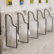 Urinal-Trennwand, Toiletten-Urinal-Trennwand mit schwarzem oder goldenem Metallrahmen, Urinal-Trennwand aus gehärtetem Glas zum Schutz der Privatsphäre, durchscheinende Urinal-Trennwand (Farbe: Schwar