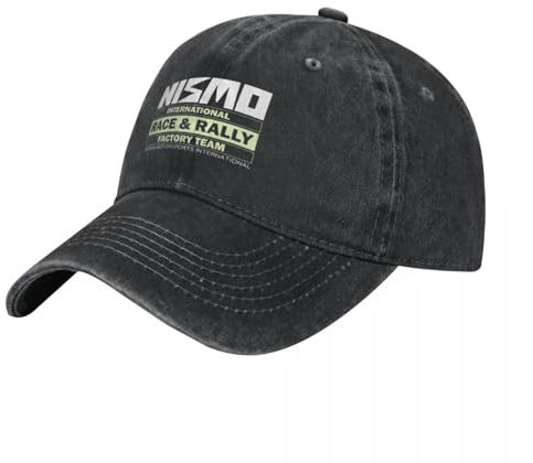 YANIUIE NISMO Race & Rally Mode Baseballkappe Schirmmütze Herrenhut Damenmütze Schwarze Kappe Geschenk