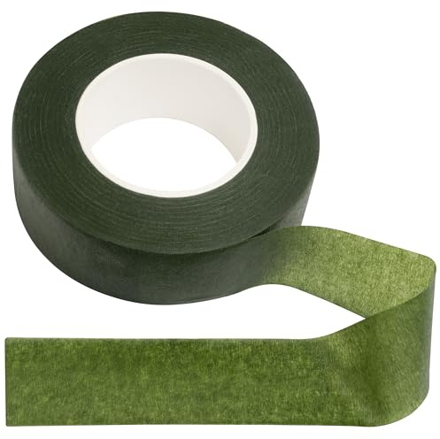 AERZETIX - C74386 - Rouleau Ruban adhésif de Fleuriste 27 m x 26 mm - Couleur Vert - pour Composition de Bouquets de Fleurs