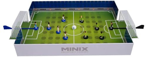 BANDAI, Minix Sammelfiguren, Fußballspiel Real Madrid, Spiel mit 5 Spielern, stellt die besten Momente des Fußballs nach, Geschenkidee für Kinder und Erwachsene, Fußballfans (MN17386)