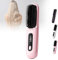 Brosse lissante Bella Pro, lisseur sans fil portable avec peigne chauffant, lisseur ionique pour tous les types de cheveux(Pink)