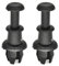 NEGRO X2 Hutablagen-Clips passend for VW, GOLF MK5 MK6 Tigaun 5N MK1 Polo 6R 6C 2G UP T-CROSS 1M6867574A Schnurhalter-Drehaufhänger Feste Clips für den Riemen der hinteren Hutablage
