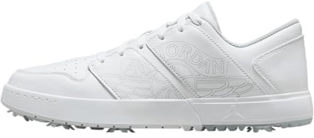 Nike Retro 1 G Golf Shoes - Black/Lucky Green/White by Nike, White/Blue Tint/Pure Platinum, 3.5 UK