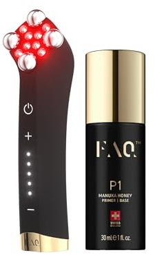FAQ Sculpt & Glow Set – FAQ 402 Mikrostromgerät + P1 Serum | Mikrostromgerät, Gesichtsmassage, Gesichtslifting, Lymphdrainage, LED, Serum, Straffung, Ausstrahlung