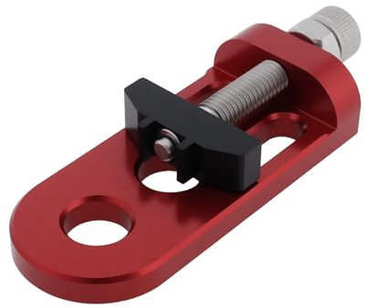 YINETTECH Tensor de Cadena de Bicicleta Compatible con BMX Bicicletas de Montaña Ajustador de Tensión de Cadena de Bicicleta (Rojo).