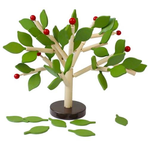 Puzzle 3D en Bois Naturel Vert à Assembler pour Garçon et Filles | Éducatif et Créatif, Interaction Parent-enfant, Style Dessin Animé, Jeu Manuel pour Garçons et Filles