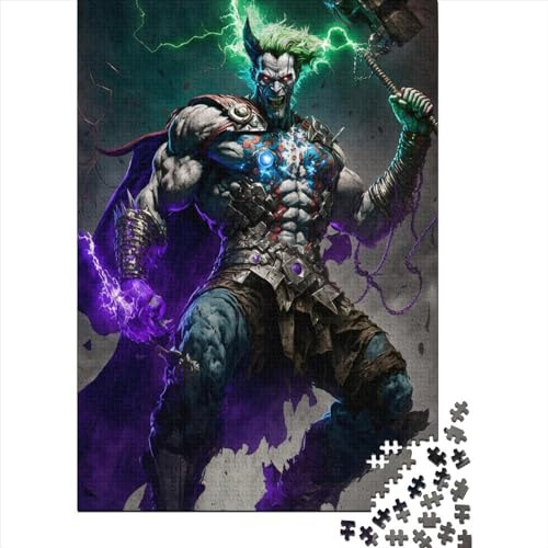 1000 PieceMonster with A Hammer Jigsaw Puzzles for Adults And Wooden Puzzle for Puzzles Lovers 1000pcs (75x50cm)