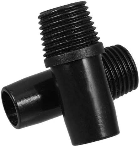 Besenstiel mit Gewinde Ersatz Gewindespitzen 2 Stück aus Kunststoff | Verlängerungsstangenadapter für Besen und Metallstange, Schwarz, Einfache Montage, für Haushalt und Büro