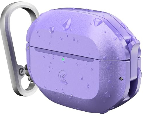 KeyBudz Wasserdichte Airpods Pro 3 Gehäuseschloss – Ultra Rugged Wild | IP68 wasserdicht, staubdicht, stoßfest, robuster Schutz, sturzsichere Abdeckung, Karabiner für iPod Pro 3. Generation