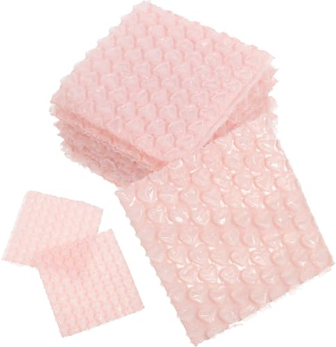 Cabilock Briefumschläge Gepolstert A5 mit Doppelwandigen Luftpolstertaschen aus Rosa Kunststoff 60 Stück für Verpackung und Versand mit Stoßdämpfendem Schutz