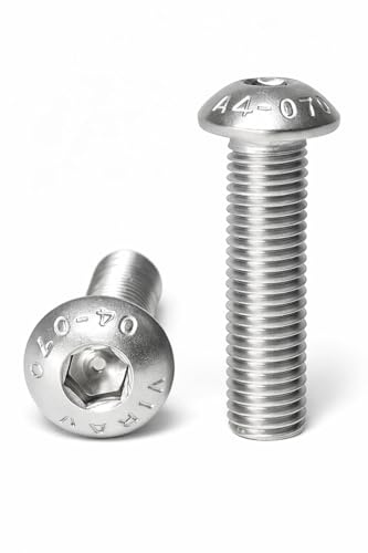 M5x30 – 10 Tornillos A4 (AISI 316) Cabeza Botón Allen ISO 7380-1 | Acero inoxidable A4 (AISI 316) para náutica, exterior y ambientes marinos
