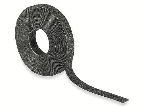 HELLERMANN TYTON 130-00020 Polyamide Black 1Pièce Tie Hook and Loop Cable Ties Straps (5 m, 12.5 mm, 0.5 mm, 1 piece (S) (S))