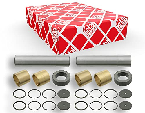 febi bilstein 06010 King Pin Set with friction bearing, double set, pack of one