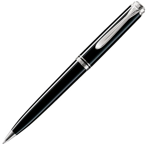 Pelikan Kugelschreiber Souverän 805, Schwarz, hochwertiger Drehkugelschreiber im Geschenk-Etui, 926360