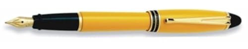 03115 AURORA B11/Y-B Metal Yellow Fountain Pen Broad Nib