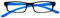 Uv Reader Nero Blu Brillante Collo Occhiali Da Lettura Uomo Donna Uvr020 +2,00 - 50 Gr