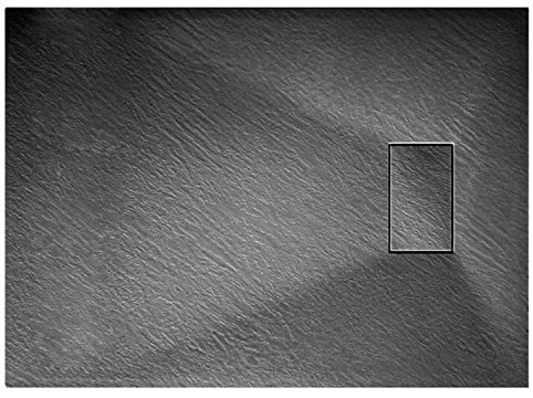 Grg Bac à Douche 90x160x2,6 CM Anthracite Effet Pierre Mod. Strong