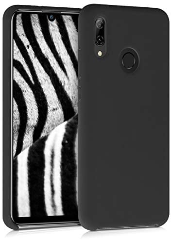 kwmobile Hülle kompatibel mit Huawei P Smart (2019) Hülle - Silikon Handy Case - Handyhülle weiche Oberfläche - kabelloses Laden - Schwarz
