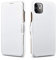 Mobiskin Hülle kompatibel mit Apple iPhone 11 (6,1 Zoll), Handyhülle mit echtem Leder, Case, Schutzhülle, dünne Handy-Tasche, Slim Cover, Weiß