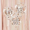 Ginger Ray Deko-Konfetti-Luftballons Hello 50, Rotgold, 5 Stück, Rose Gold