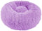 Hundebett Plüsch Rund Katzenbett Hundekissen Katzenkissen Donut Hundekörbchen 40-120cm Blitzversand (Lila, 90 cm)