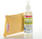 Tibhar Tischtennis Reinigungs-Set | Belag-Reiniger Grip mit Kombi-Schwamm | Belagpflege-Set | Belagspray | Pumpspray | 125ml