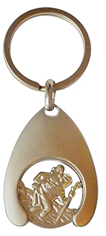 Schlüsselanhänger Einkaufschip Christophorus ca. 4cm