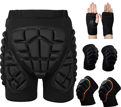 MCWJDSD Schutzhose 3D Gepolsterte Protektorhose Atmungsaktive Snowboardshorts Für Kinder Gepolsterte Protektorhose (Color : B2, Size : XXL)