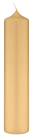 Altarkerzen (10% BW Anteil) (Bienenwachs Kerzen Beige 300 x Ø 50 mm, 4 Stück, Kerzen mit Dornbohrung in RAL Kerzengüte Qualität