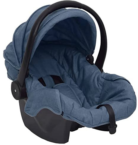 Tidyard Babyschale Kindersitz Autositz Autobabysitz Autokindersitz mit Einstellbares Dach Marineblau 42x65x57 cm
