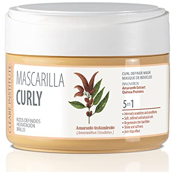 Clearé Institute | Curly Haarmaske | Nährt und pflegt | Glatte, definierte und voluminöse Locken | 98% natürliche Inhaltsstoffe | 300 ml