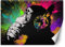 Feeby Fototapete Monkey DJ Street Art Schimpanse 200x140 cm mehrfarbig XXL Vlies Wandtapete Tapeten Wohnzimmer Schlafzimmer Büro Flur Jugendzimmer Moderne Design Wandbild Dekoration Graffiti Banksy