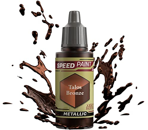 The Army Painter Speedpaint Talos Bronze 2.0, Single Modellbau Acrylfarbe 18ml Einschichtige Lackierlösung Für Fantasy Tabletop Miniatures Like Warhammer 40k Figuren und DnD Miniatures