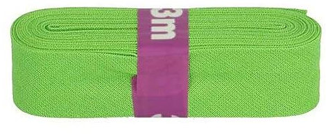 Schrägband 3m x 20mm Baumwolle gefalzt 60 Farben Einfassband Saumband, Farbe:525 grasgrün