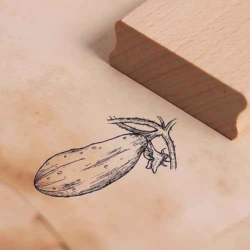 Motivstempel Gurke - Gemüse Stempel Holzstempel 48 x 28 mm