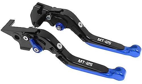TEEMAD Motorcycle Brake Clutch Lever Für Y-AMAHA Für MT-125 2014 2015 2016 2017 2018 2019 2020 2021 Motorrad Verstellbare Klappbare Ausziehbare Kupplungshebel (Farbe : 15)